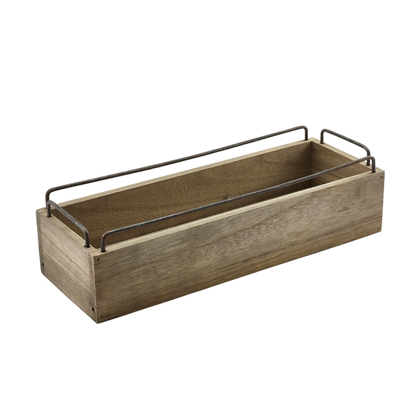 GENWARE | INDUSTRIAL WOODEN CRATE 34 X 12 X 9CM | TRW220