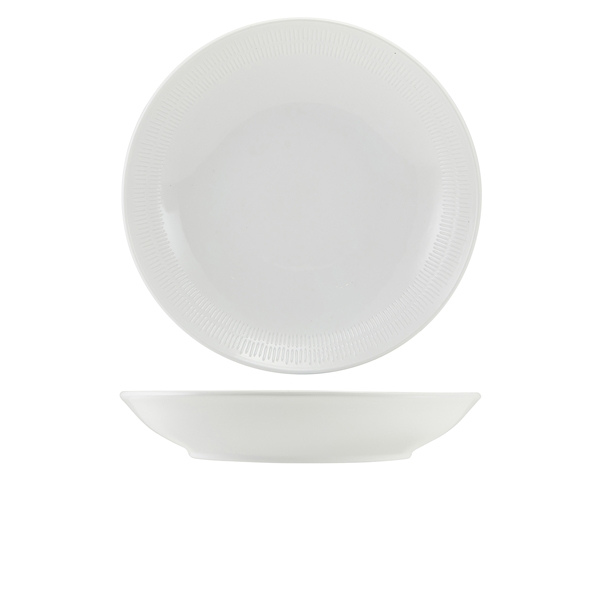 GENWARE | INCISE PORCELAIN SOLARA COUPE BOWL 25.5CM X 4 | CB-ISL25