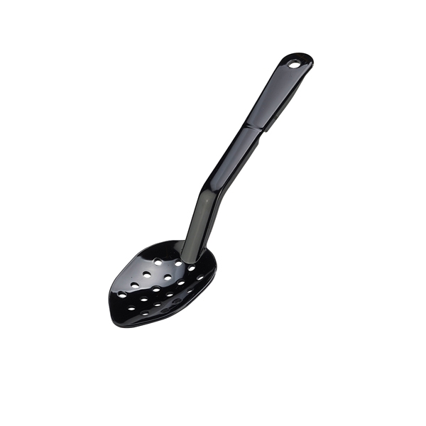 GENWARE&#x20;&#x7C;&#x20;&#x20;BLACK&#x20;PERFORATED&#x20;SPOON&#x20;11&quot;&#x20;&#x7C;&#x20;4411-03
