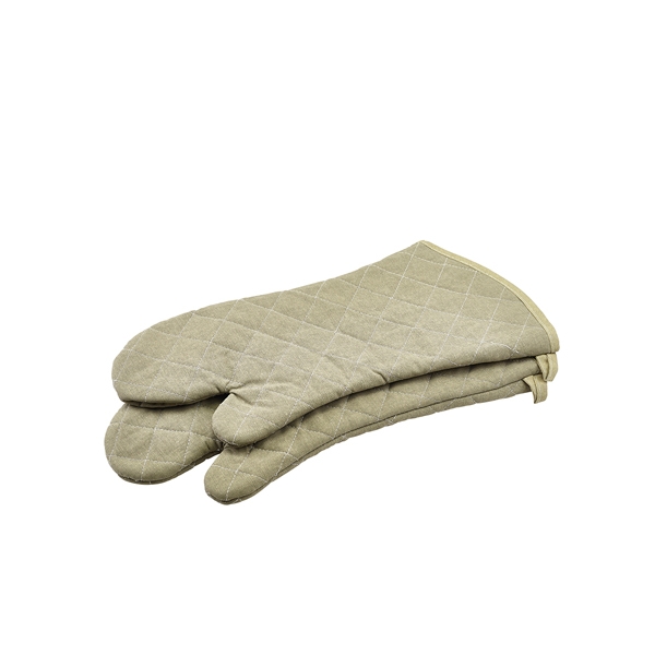 GENWARE | FLAME RETARDANT TAN OVEN MITT PAIR | MIT17