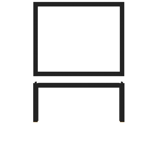 GENWARE | BLACK LUXOR METAL GN 1/2 RISER 32.5 X 26.5 X 17CM | LX121702