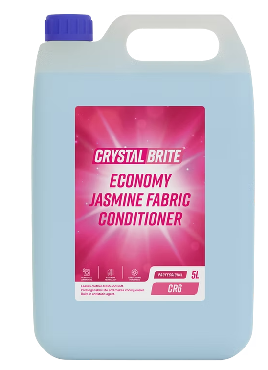 CLEENOL | CRYSTALBRITE LAUNDRY JASMINE FABRIC CONDITIONER X 5 LTR | CRLD3/5