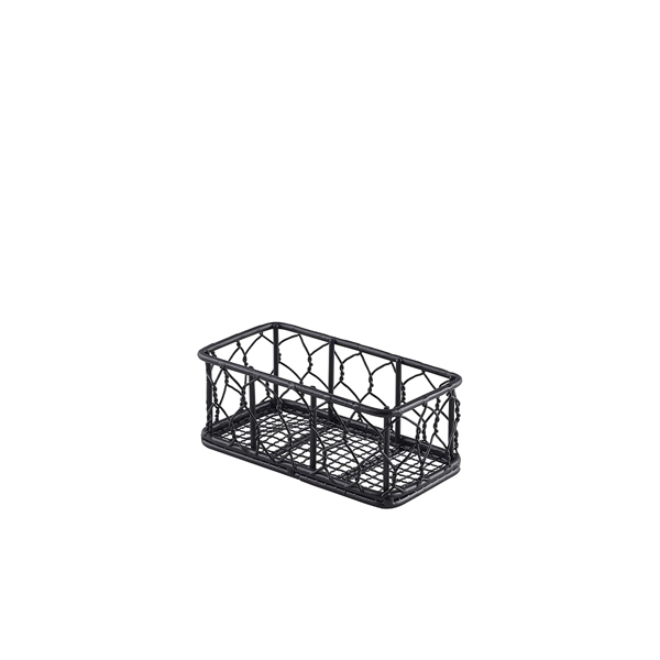 GENWARE | RECTANGULAR BLACK WIRE BASKET 14 X 7 X 5.5CM X 6 | WB147BK
