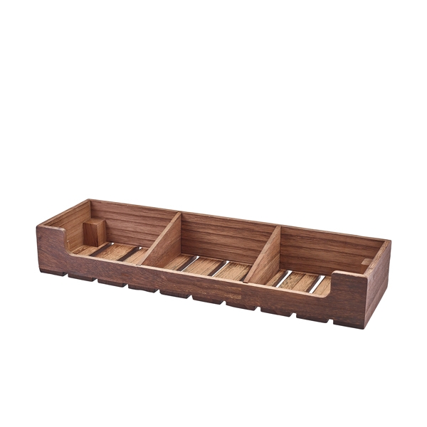 GENWARE | RUSTIC WOODEN DISPLAY CRATE GN 2/4 | TR53168