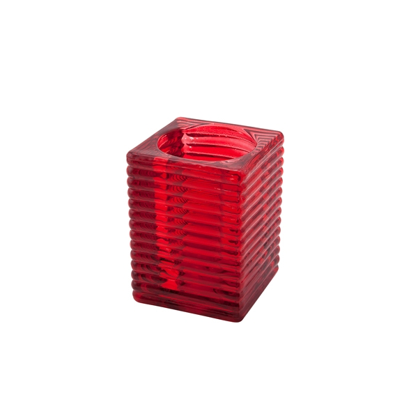 GENWARE | HIGHLIGHT' CANDLE HOLDER RED X 6 | HHR