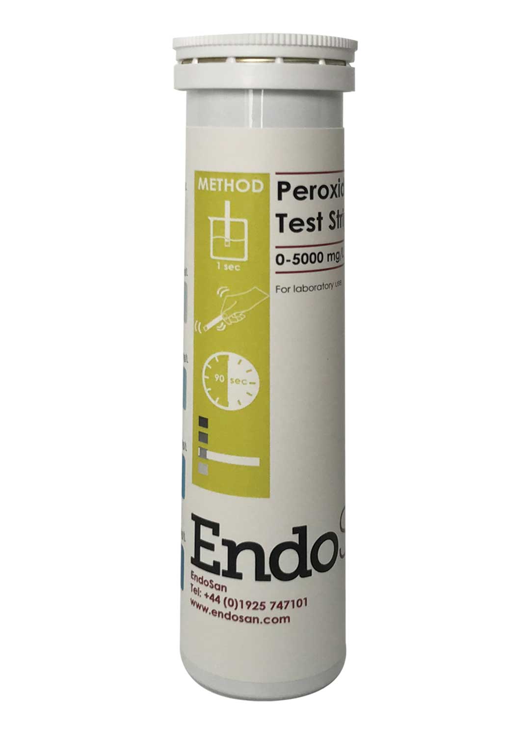 ENDOSAN | HYDROGEN PEROXIDE TESTING STRIPS 0-5000 X 100 | 25-10-500