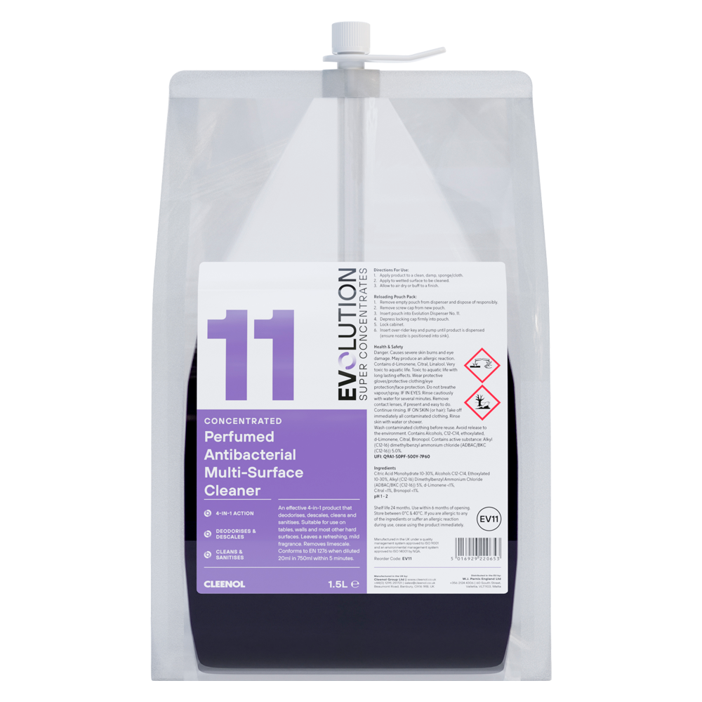 CLEENOL | EVOLUTION CONCENTRATED WASHING UP LIQUID EV1 X 1.5 LTR | EV1