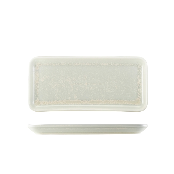 GENWARE | TERRA PORCELAIN PEARL NARROW RECT PLATTER 27 X 12.5CM X 6 | NR-PPL27