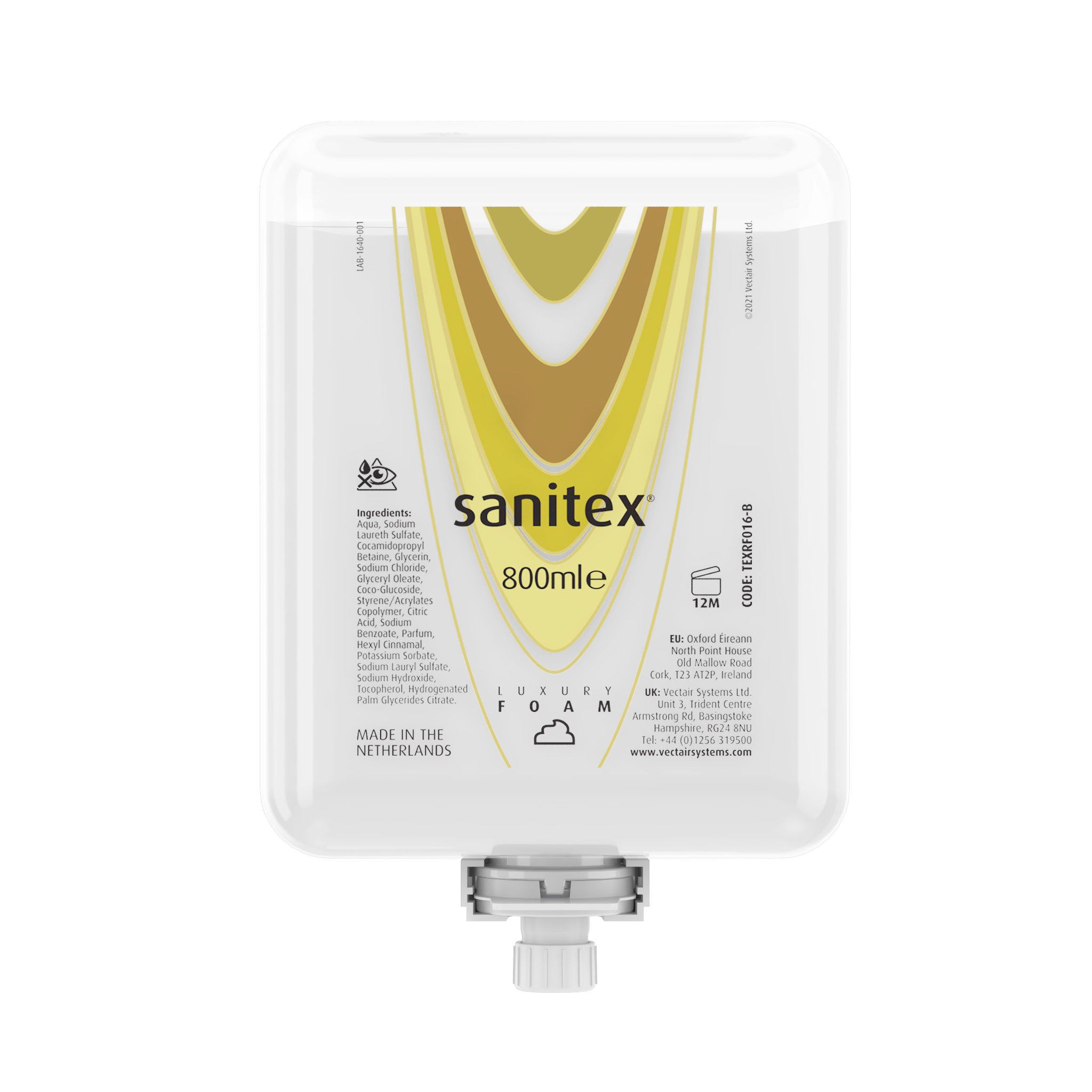 VECTAIR | SANITEX FOAM SOAP 6 X 800 ML | TEXRF016-B | TEXRF016-B