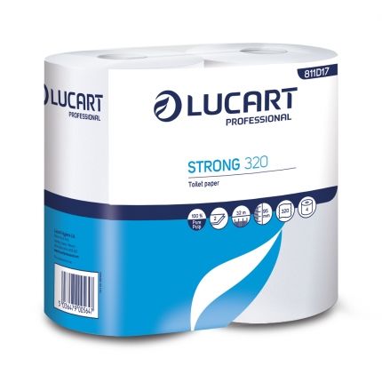 LUCART | PRO320 WHITE 2 PLY TOILET ROLL X 36 | PRO320