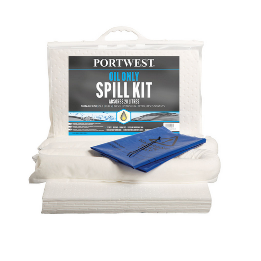 PORTWEST |  20 LTR OIL SPILL RESPONSE KIT | SM60