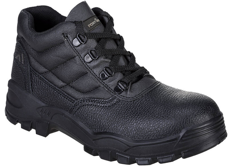 PORTWEST |  BLACK DUAL DENSITY SAFETY BOOT | FW10
