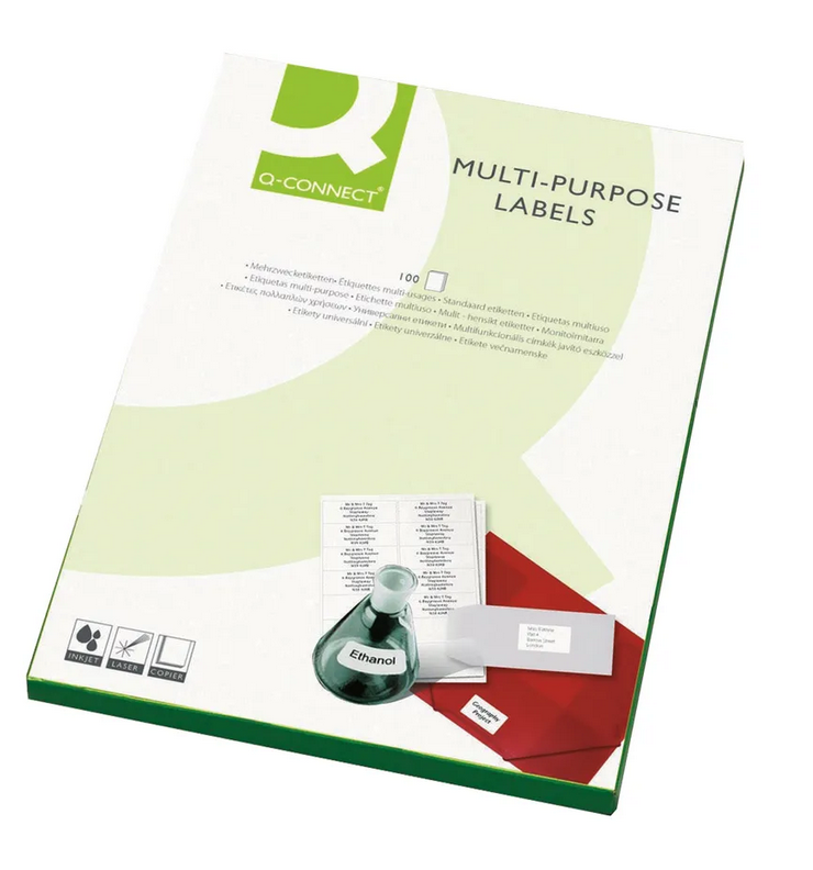 Q-CONNECT | MULTI PURPOSE LABELS 105MM X 1400 | KF01131