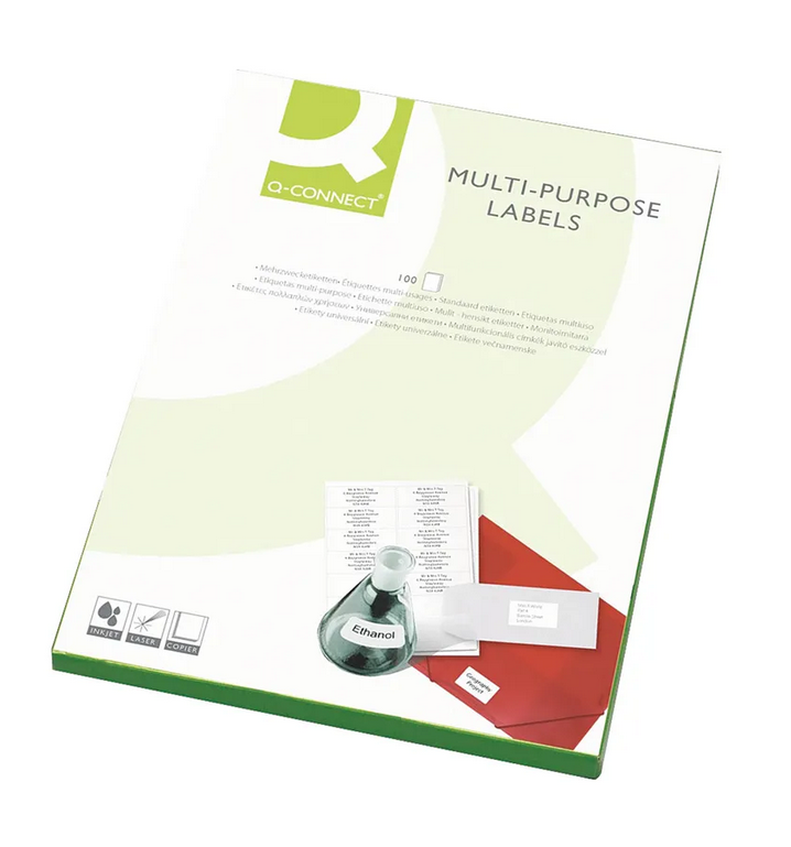 Q-CONNECT | MULTI PURPOSE LABELS 99MM X 800 | KF26055