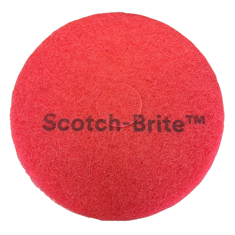 3M | SCOTCH-BRITE RED SPRAY BUFFING FLOOR PADS 