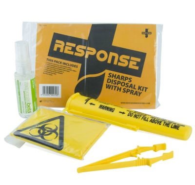 KAYSMEDICAL | RESPONSE SHARPS 1 APPLICATION DISPOSAL KIT | RES100