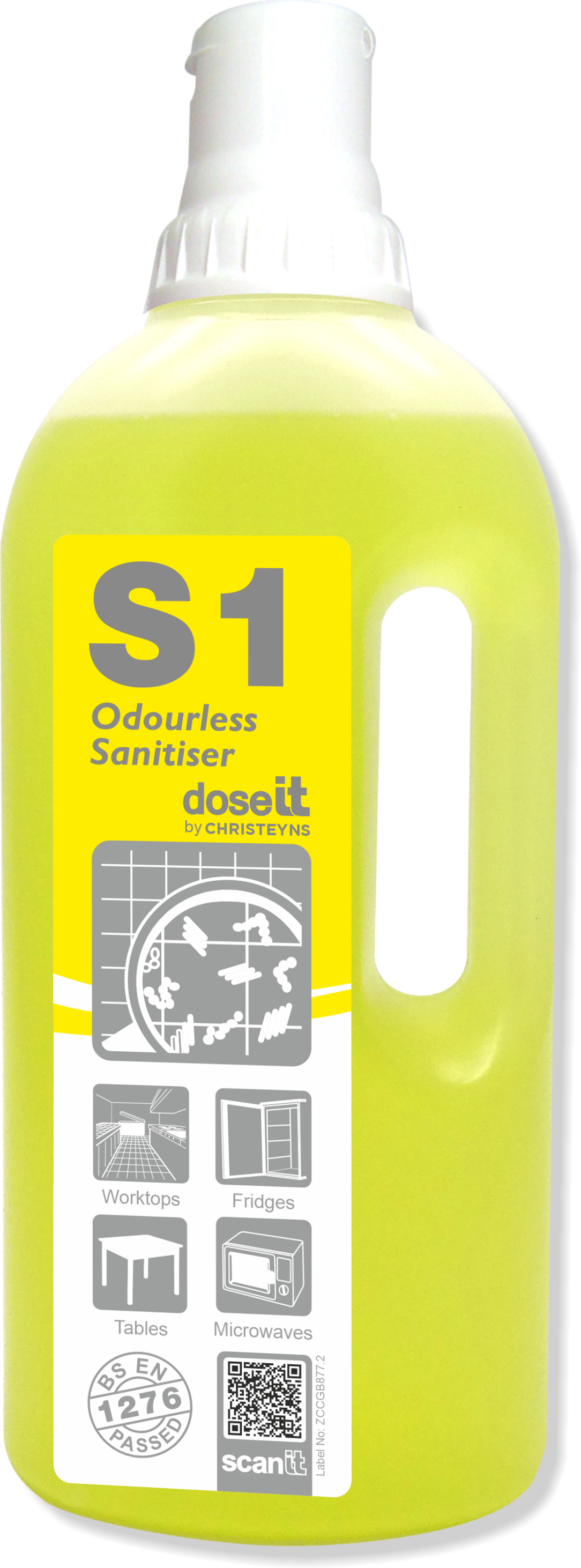 CHRISTEYNS (CLOVER) | 225 S1 DOSE-IT ODOURLESS SANITISER X 1 LTR | 225