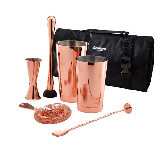 GENWARE |  COPPER COCKTAIL BAR KIT 7 PCS | CBK3C