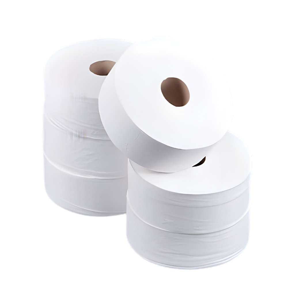 LUCART | MAXI JUMBO TOILET ROLLS 2-PLY 76MM CORE 6 X 400 MTR | 812400