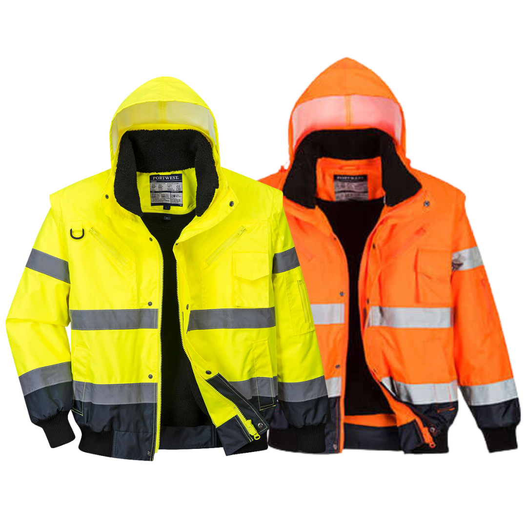 PORTWEST | HI VIS CONTRAST 3 IN 1 BOMBER JACKET CL2 | C465