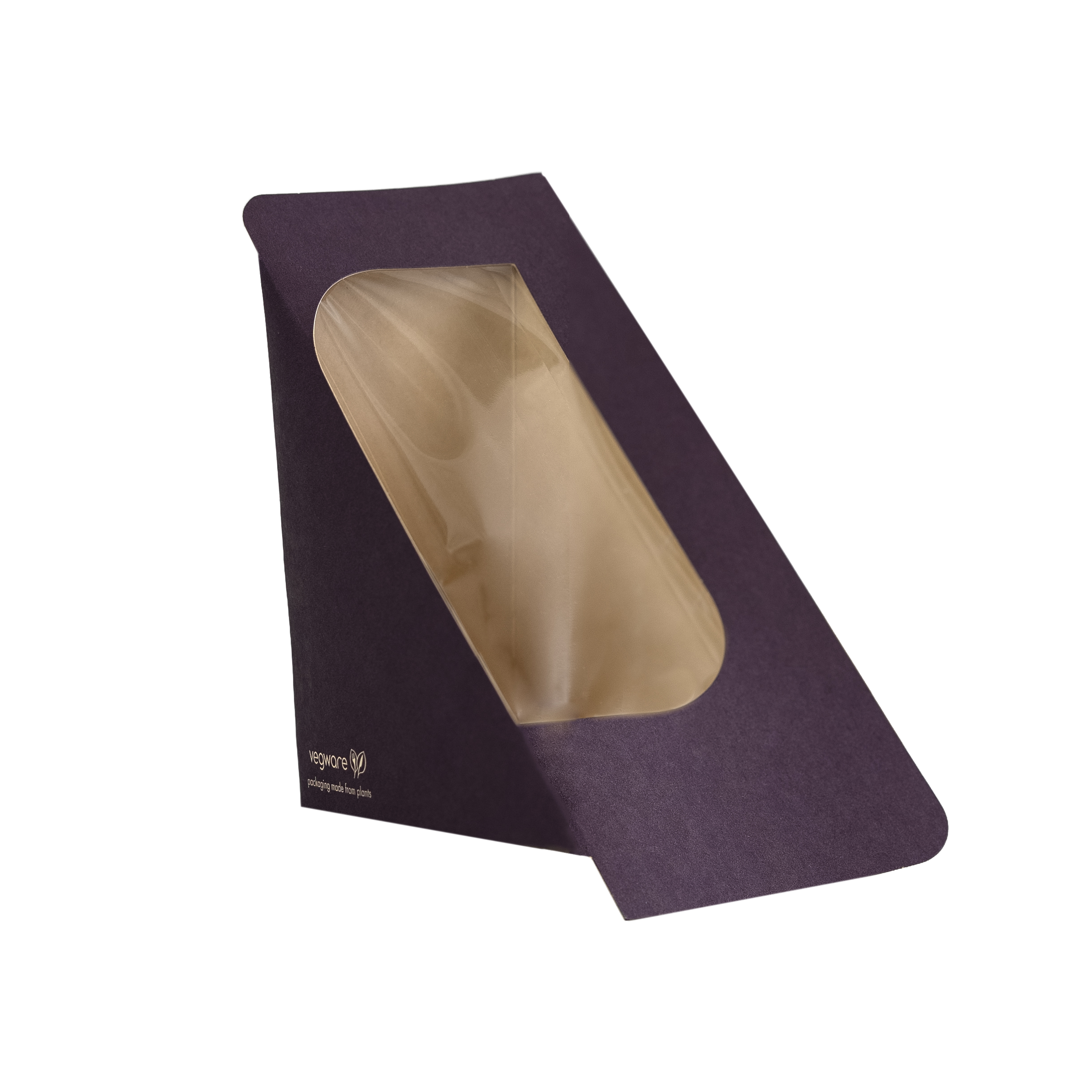 VEGWARE | FEEL COSY RECYCLABLE SELF SEAL SANDWICH BOX PURPLE  X 500 | VWST68-FS | 421185