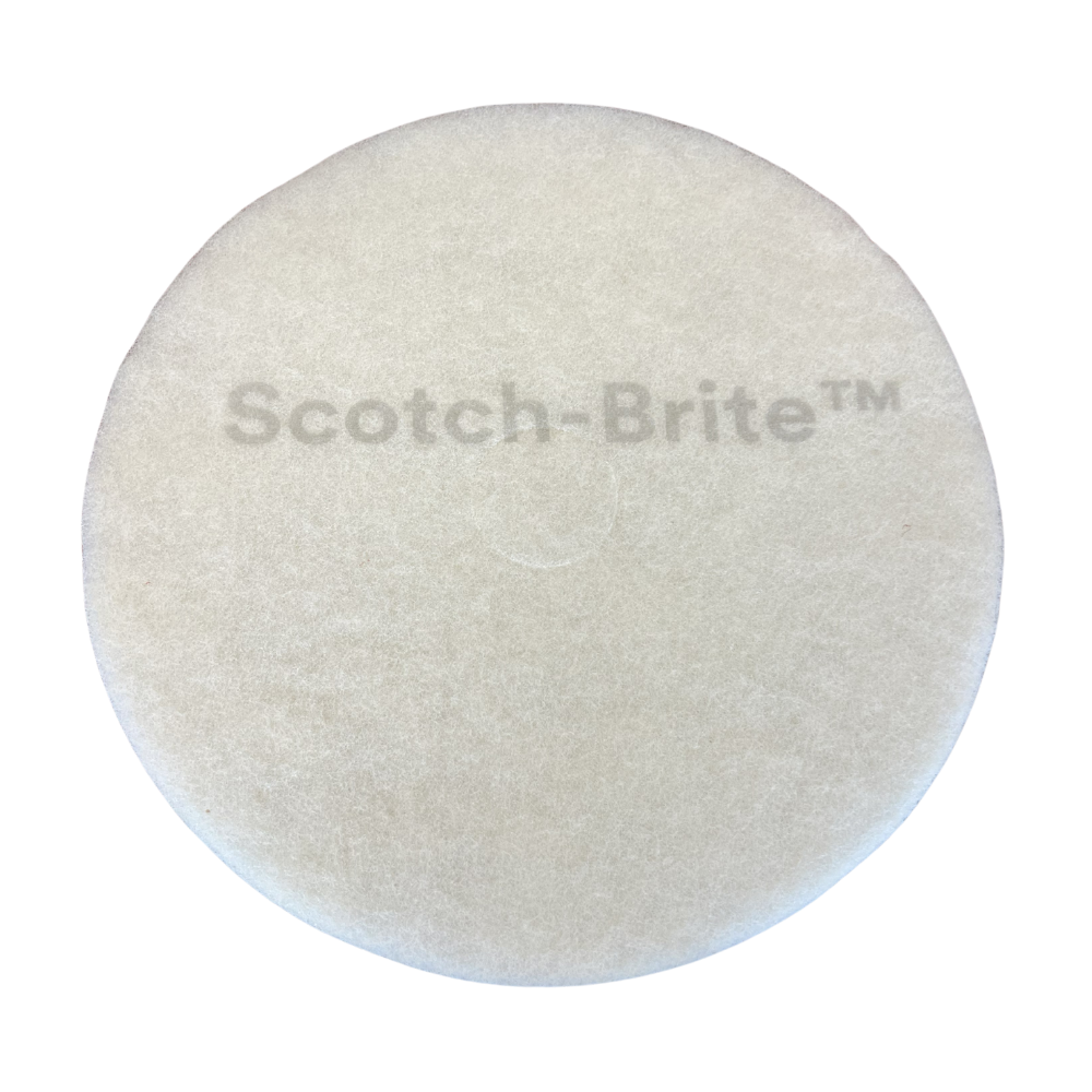 3M | SCOTCH-BRITE WHITE SOFT POLISHING FLOOR PADS
