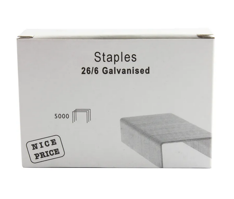 CAPITAL | 26/6MM METAL STAPLES X 5000